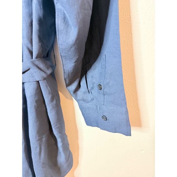 Andie The Corvo Linen Button Up Coverup with Belt, Navy Midnight XXL NWT‎ - Picture 6 of 6